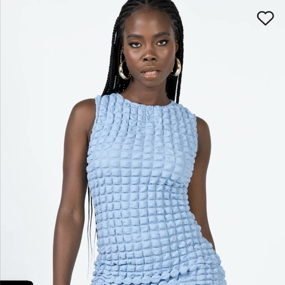 Princess Polly Kendrick Mini Dress in Baby Blue Y2K Size 6 - Picture 5 of 10